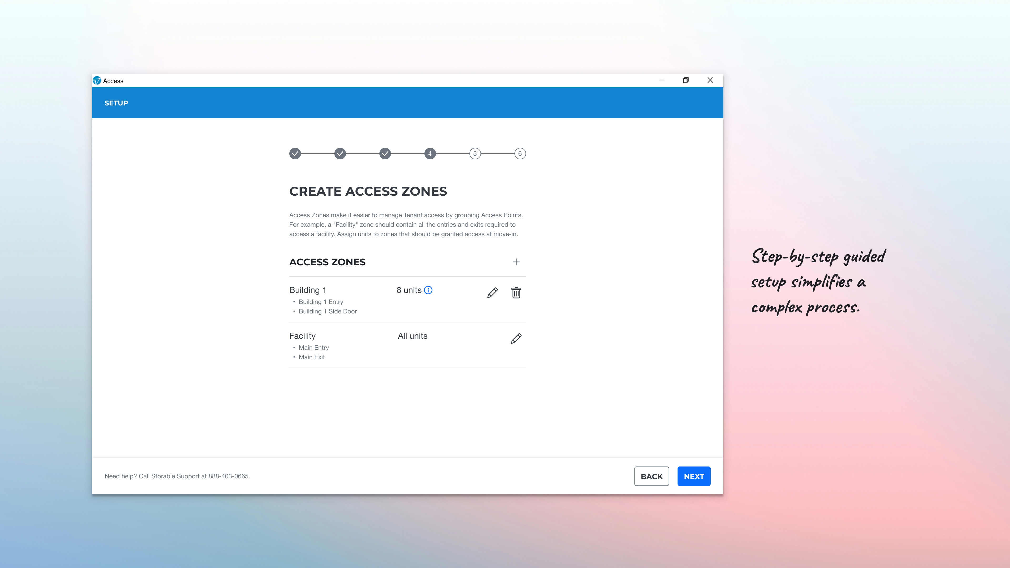 Access Zones — view 1