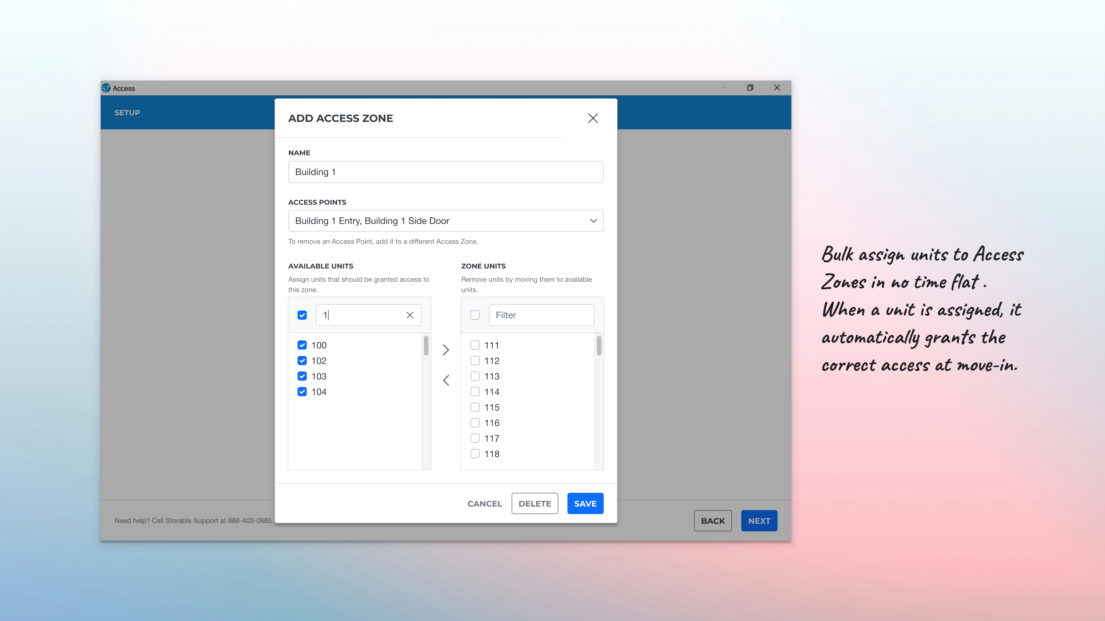 Access Zones — view 3