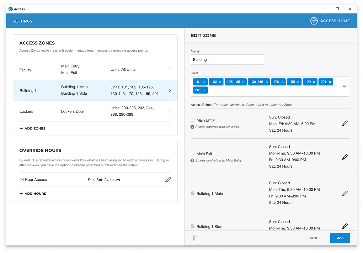 Access Zones concept — view 1