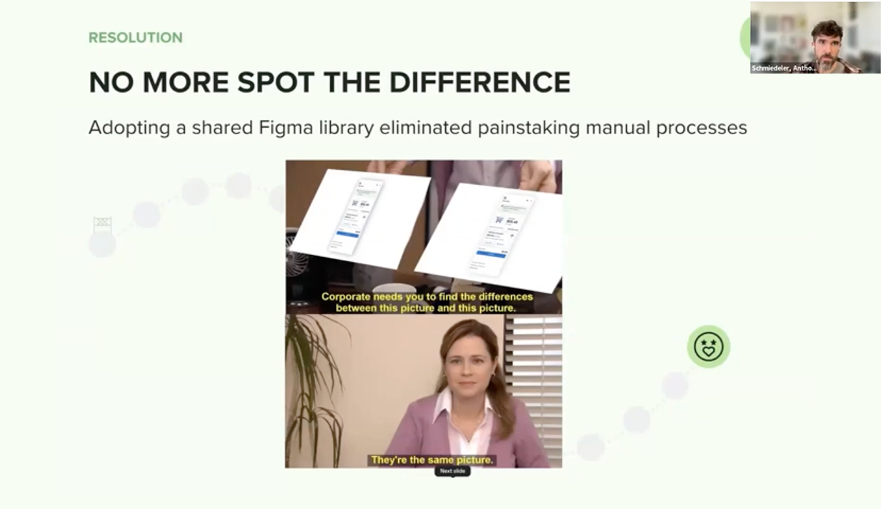 Sharing library benefits with design practitioners — slide 3
