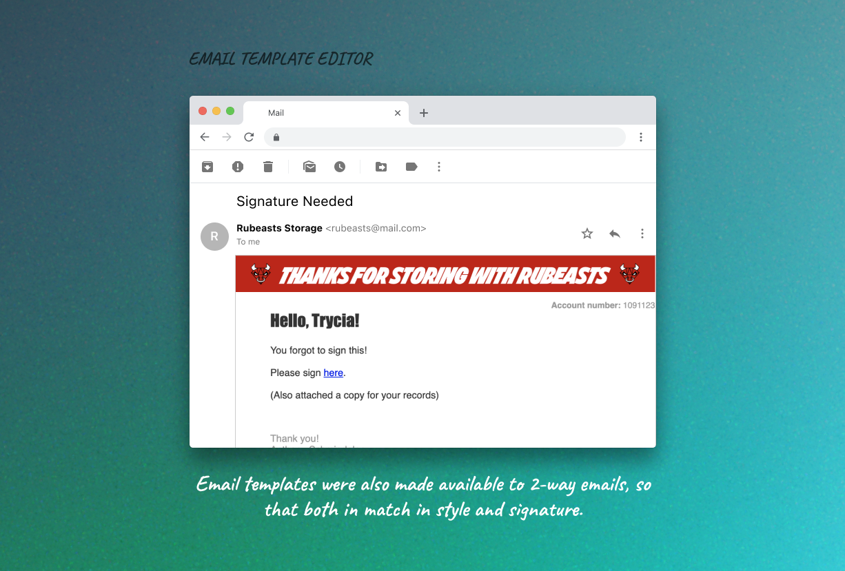 Email template editor enhancement — view 3